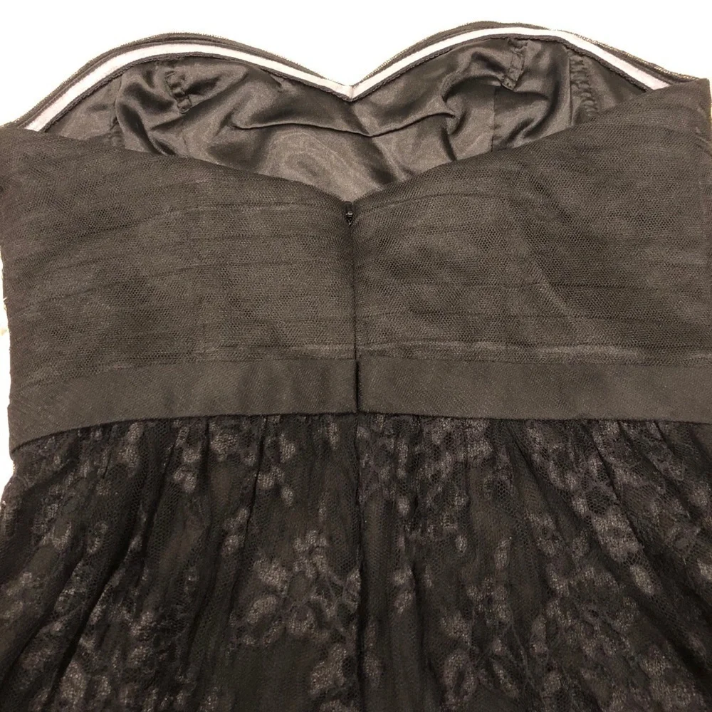 ML Monique Lhuillier Short Black Evening Dress - 2 - Picture 6 of 6